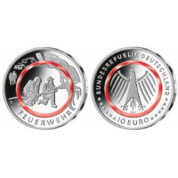 Deutschland 10 Euro UNC 2023 – Im Dienst der Gesellschaft – Feuerwehrleute