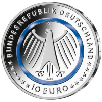Deutschland 10 Euro UNC 2025 – Im Dienst der Gesellschaft – Agentur für technische Unterstützung