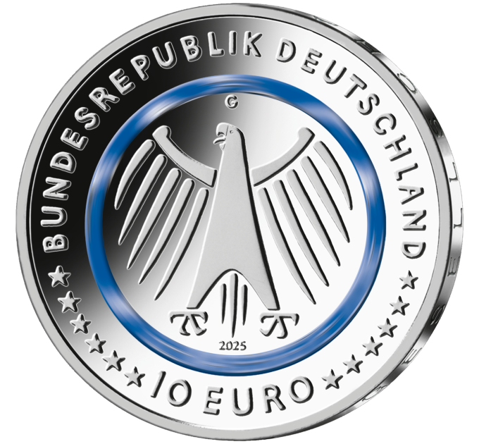 Deutschland 10 Euro UNC 2025 – Im Dienst der Gesellschaft – Agentur für technische Unterstützung