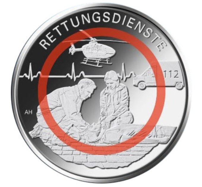 Deutschland 10 Euro UNC 2026 – Im Dienst der Gesellschaft – Notfalldienste