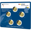  Deutschland 2 Euro-Münzsatz BU 2024 – Mecklenburg-Vorpommern – ADFGJ