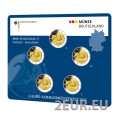  Deutschland 2 Euro-Münzsatz BU 2025 – SAARLAND – ADFGJ
