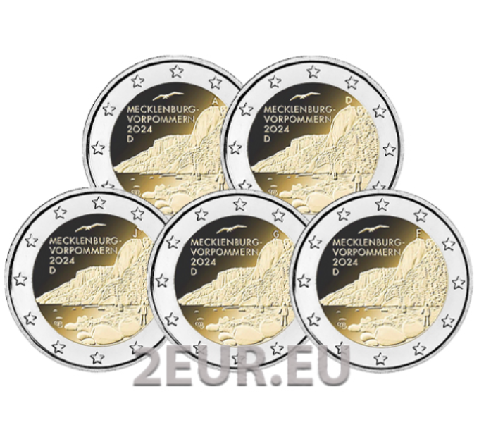 Deutschland 2 euro UNC 2024 - Mecklenburg-Vorpommern - ADFGJ