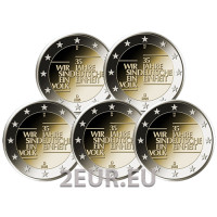 Deutschland 2 euro UNC 2025 - 35 Jahre Deutsche Einheit - ADFGJ
