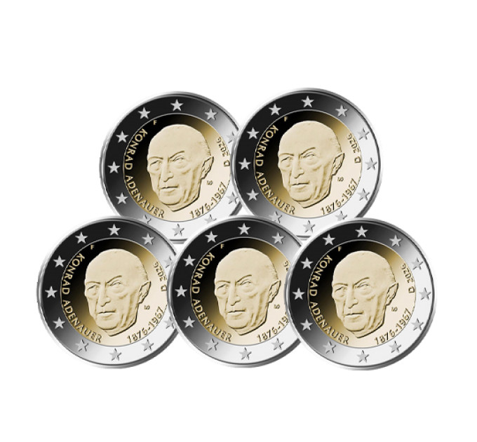 Deutschland 2 euro UNC 2026 - Konrad Adenauer - ADFGJ