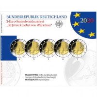 Deutschland 2 Euro PP 2020 – 50 Jahre seit dem Kniefall von Warschau – Warschauer Kniefall
