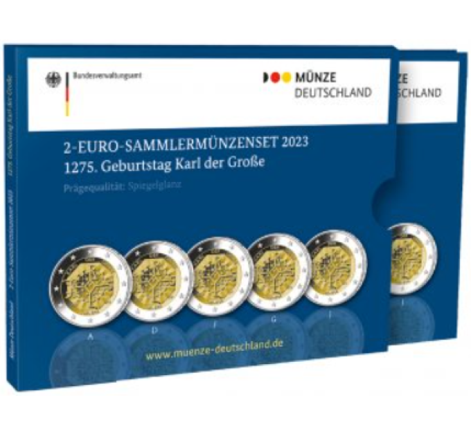Deutschland 2 Euro PP 2023 – 1275. Jahrestag der Geburt Karls des Großen