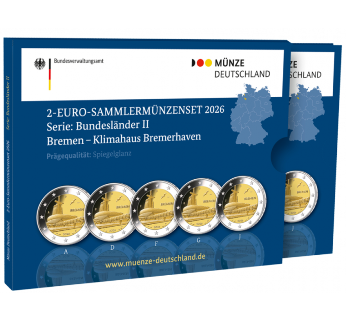 Deutschland 2 Euro PP 2026 – Bremen