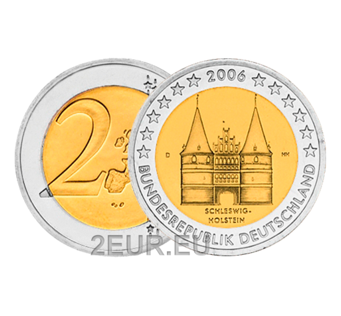 Deutschland 2 euro UNC 2006 - Holstentor in Lübeck - D - München