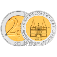 Deutschland 2 euro UNC 2006 - Holstentor in Lübeck - F - Stuttgart