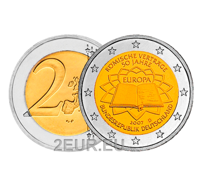 Deutschland 2 euro UNC 2007 - 50 Jahre Römische Verträge - D - München