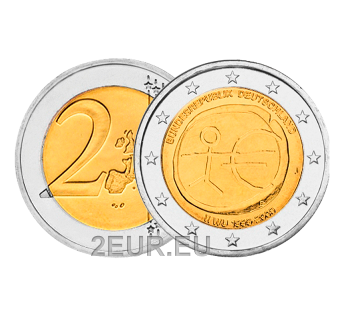 Deutschland 2 euro UNC 2009 - 10 Jahre Euro - J - Hamburg