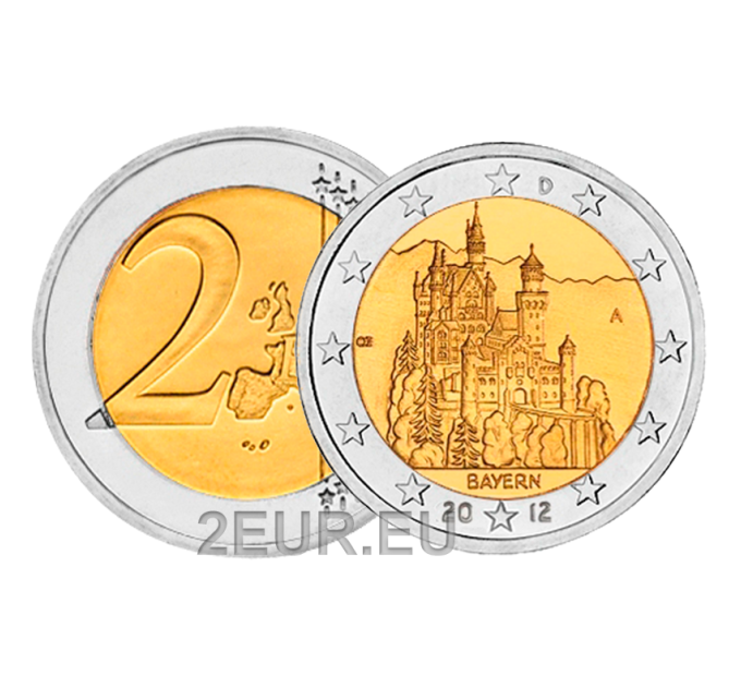 Deutschland 2 euro UNC 2012 - BAYERN - A - Berlin