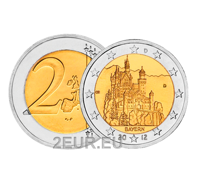 Deutschland 2 euro UNC 2012 - BAYERN - D - München