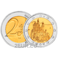 Deutschland 2 euro UNC 2012 - BAYERN - J - Hamburg