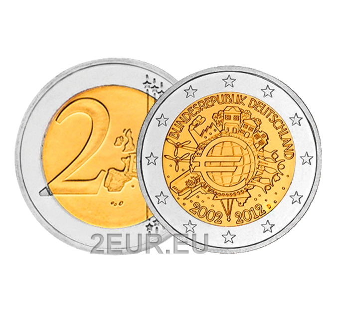 Deutschland 2 euro UNC 2012 - 10 Jahre Euro-Bargeld - D - München
