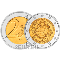 Deutschland 2 euro UNC 2012 - 10 Jahre Euro-Bargeld - G - Karlsruhe