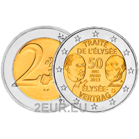 Deutschland 2 euro UNC 2013 - 50 Jahre Elysée-Vertrag - A - Berlin