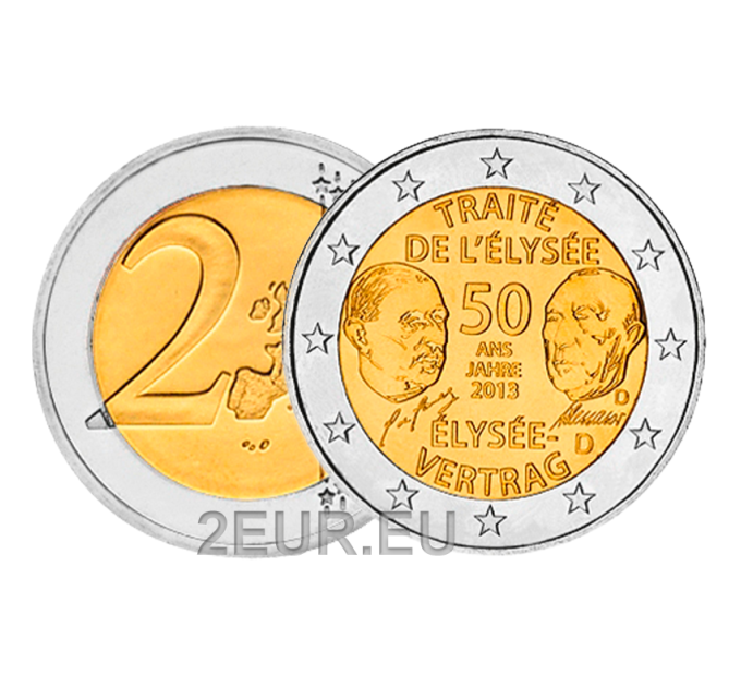 Deutschland 2 euro UNC 2013 - 50 Jahre Elysée-Vertrag - D - München