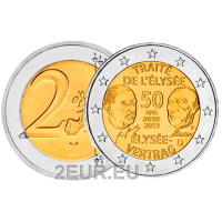 Deutschland 2 euro UNC 2013 - 50 Jahre Elysée-Vertrag - F - Stuttgart