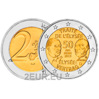 Deutschland 2 euro UNC 2013 - 50 Jahre Elysée-Vertrag - G - Karlsruhe