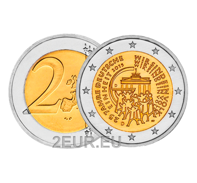 Deutschland 2 euro UNC 2015 - 25 Jahre Deutsche Einheit - A - Berlin