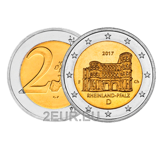 Deutschland 2 euro UNC 2017 - Rheinland-Pfalz - F - Stuttgart