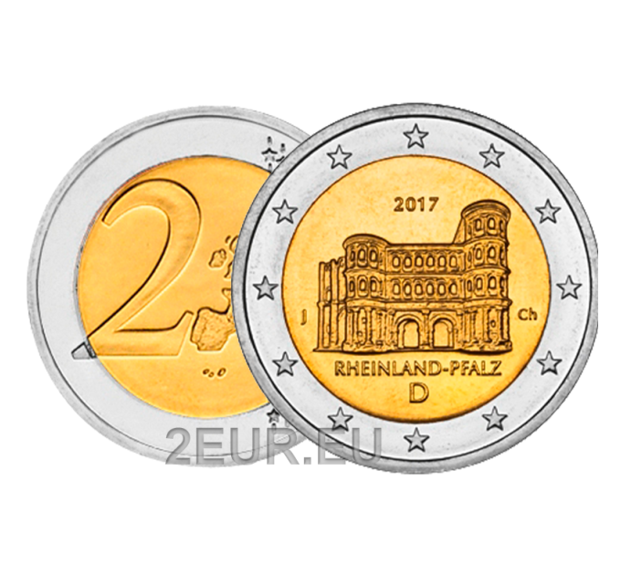 Deutschland 2 euro UNC 2017 - Rheinland-Pfalz - J - Hamburg