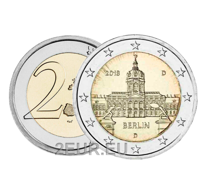 Deutschland 2 euro UNC 2018 - Schloss Charlottenburg - D - München