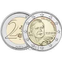 Deutschland 2 euro UNC 2018 - 100. Geburtstag von Helmut Schmidt - J - Hamburg
