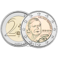 Deutschland 2 euro UNC 2018 - 100. Geburtstag von Helmut Schmidt - F - Stuttgart