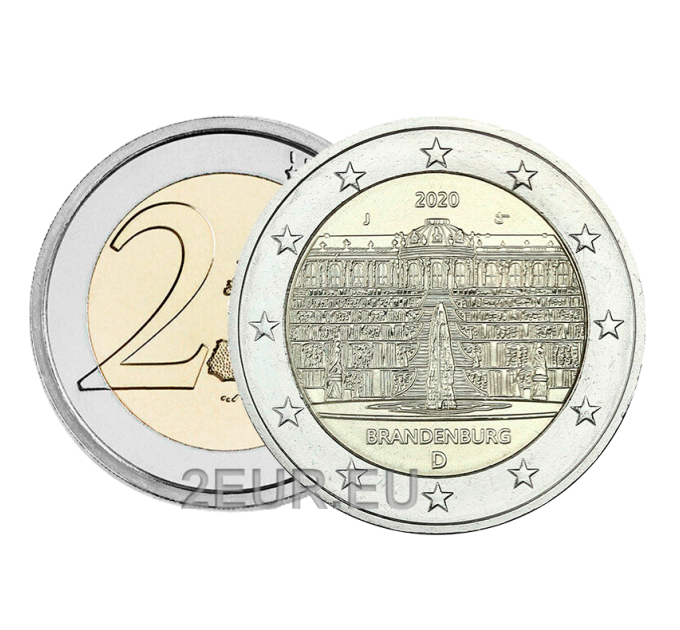 Deutschland 2 euro UNC 2020 - Schloss in Potsdam - G - Karlsruhe