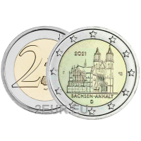 Deutschland 2 euro UNC 2021 - Sachsen-Anhalt - J - Hamburg