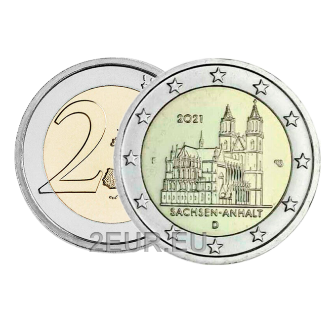Deutschland 2 euro UNC 2021 - Sachsen-Anhalt – D – München