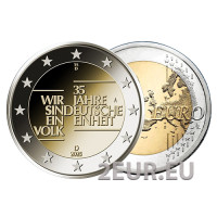 Deutschland 2 euro UNC 2025 - 35 Jahre Deutsche Einheit - A