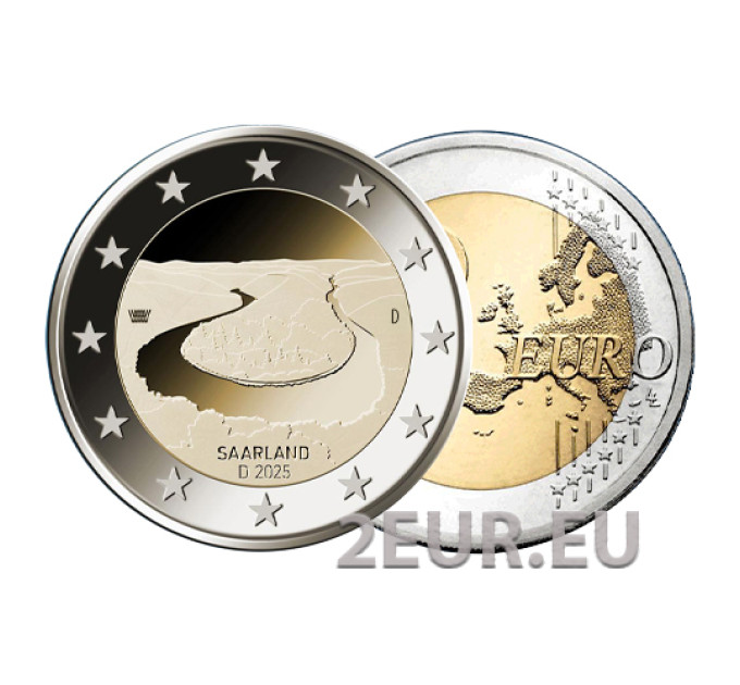 Deutschland 2 euro UNC 2025 - SAARLAND - A