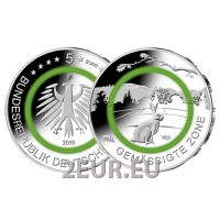 Deutschland 5 euro UNC 2019 - Klimazonen der Erde – Gemäßigte Zone - F