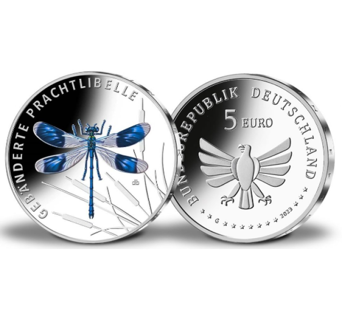 Deutschland 5 euro UNC 2023-3 - Die wunderbare Welt der Insekten – Gebänderte Jungfrau