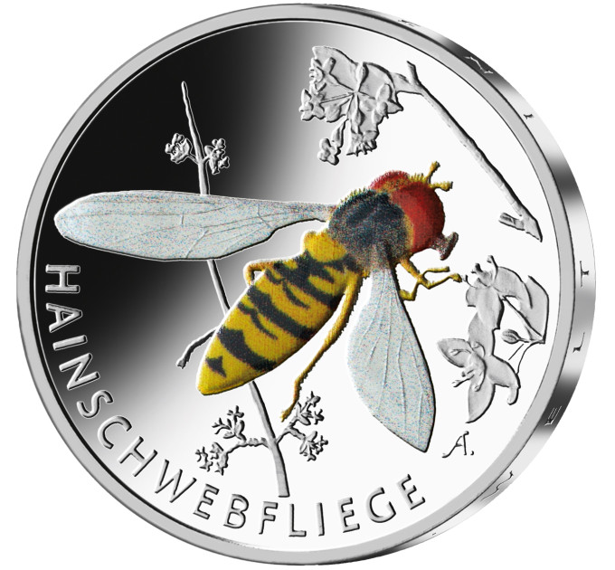 Deutschland 5 euro UNC 2024 - Die wunderbare Welt der Insekten – Hainschwebfliege