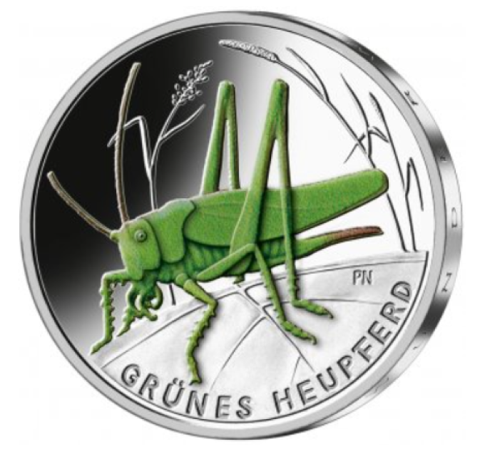Deutschland 5 euro UNC 2024 - Die wunderbare Welt der Insekten – Die grüne Grille