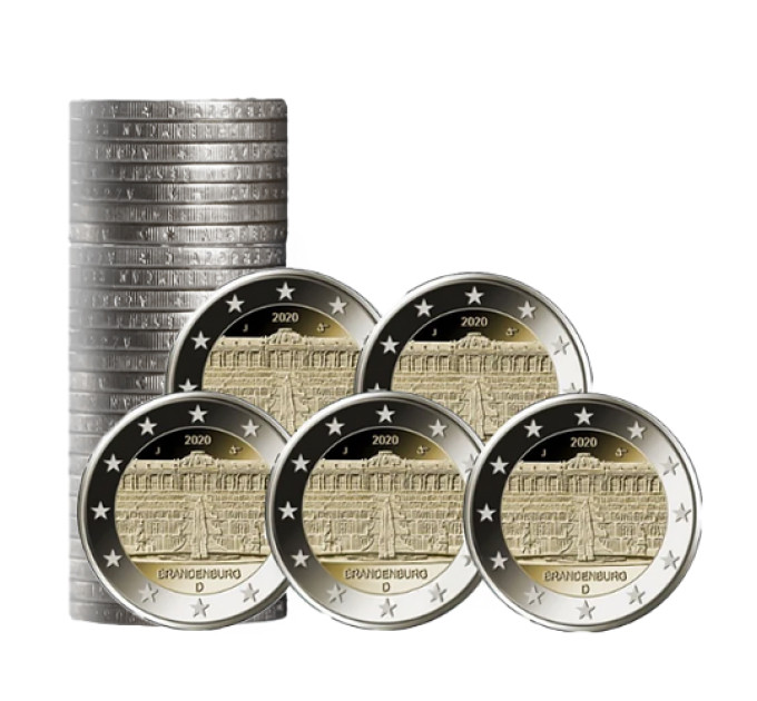 Deutschland 2 euro rollen UNC 2020 - Schloss in Potsdam - ADFGJ