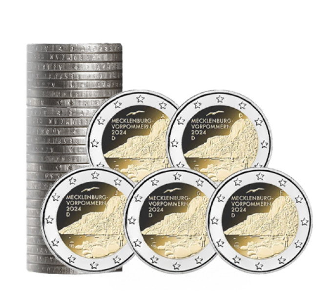 Deutschland 2 euro rollen UNC 2024 - Mecklenburg-Vorpommern - ADFGJ