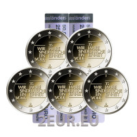 Deutschland 2 euro rollen UNC 2025 - 35 Jahre Deutsche Einheit - ADFGJ