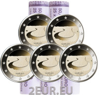Deutschland 2 euro rollen UNC 2025 - SAARLAND - ADFGJ