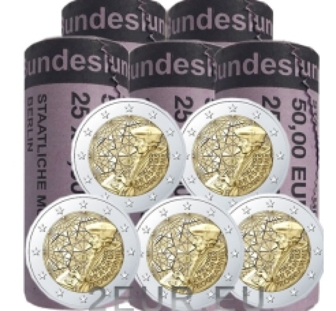 Deutschland 2 euro rollen UNC 2022 - 35 Jahre Erasmus-Programm - ADFGJ