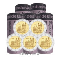 Deutschland 2 euro rollen UNC 2021 - Saxony-Anhalt - ADFGJ