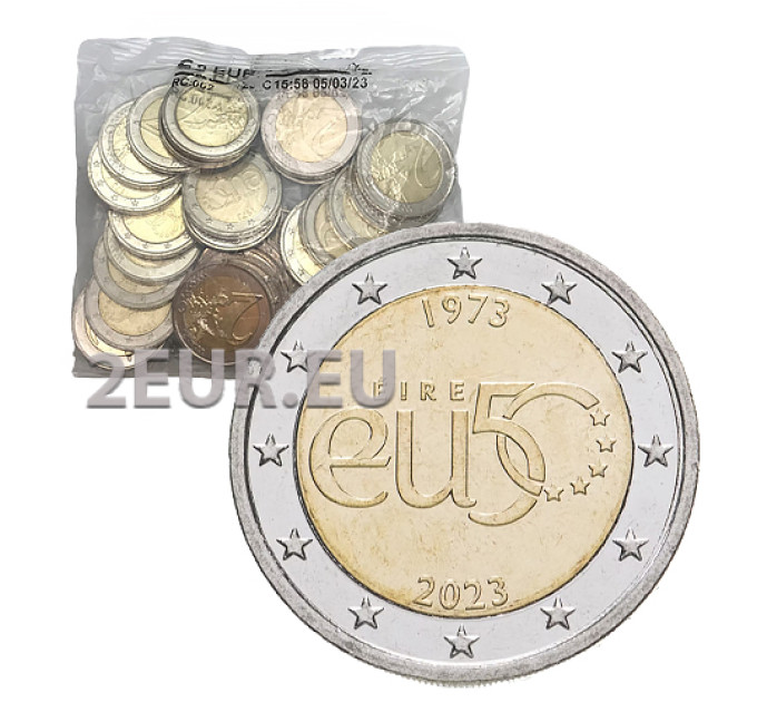 Irland 2 Euro Rolle 2023 – 50 Jahre Mitgliedschaft Irlands in der Europäischen Union