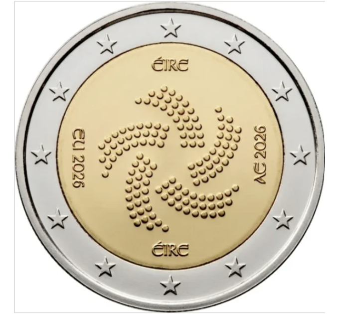 Irland 2 euro UNC 2026 – Irische Ratspräsidentschaft der EU