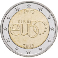 Irland 2 euro UNC 2023 – 50 Jahre Mitgliedschaft Irlands in der Europäischen Union