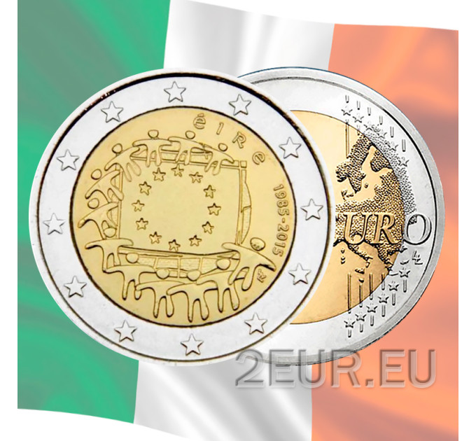 Irland 2 euro UNC 2015 - 30. Jahrestag der EU-Flagge
